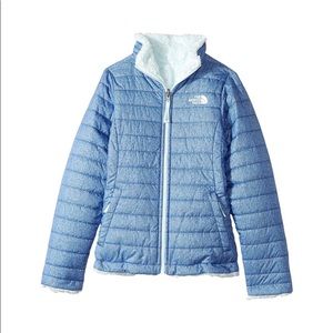 The north face blue reversible jacket